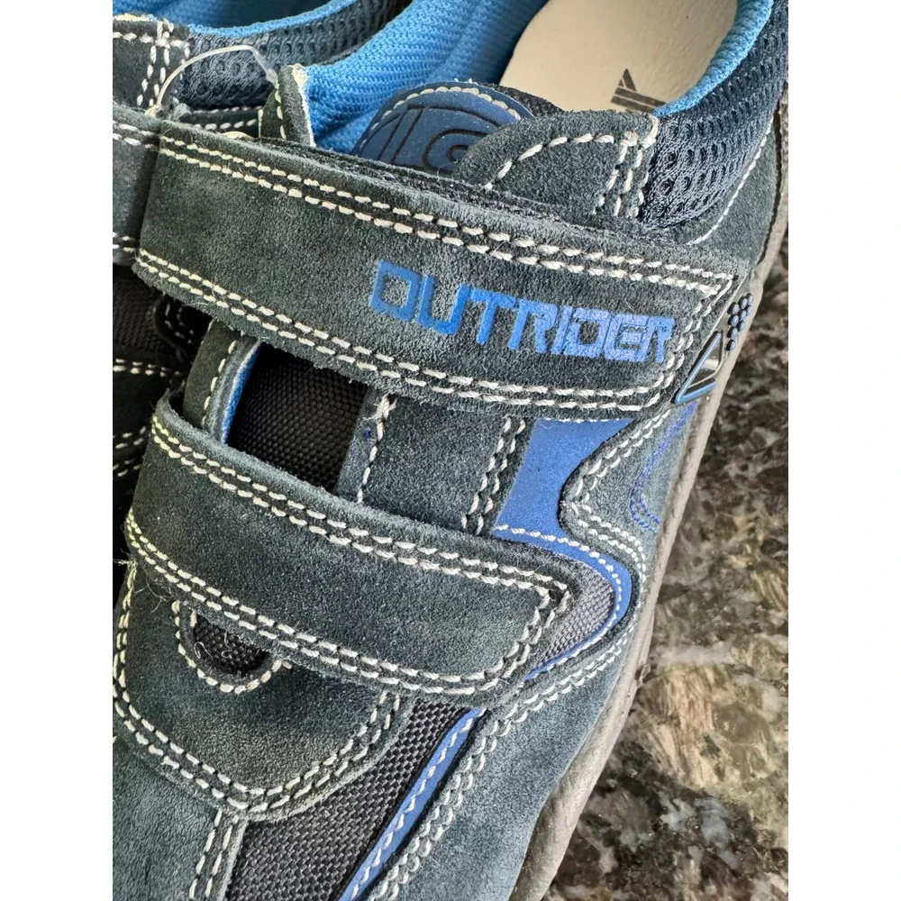 IMAC Outrider Mens Blue Suede Leather Hook Loop Sneakers Shoes Italy Size‎ 37